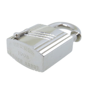 美品 エルメス ANNEE ARBRE 1998 樹液 カデナ キーホルダー チャーム シルバー 0028【中古】HERMES