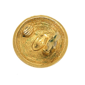 美品 シャネル ヴィンテージ ココマーク マトラッセ ゴールド イヤリング アクセサリー 0049 【中古】 CHANEL