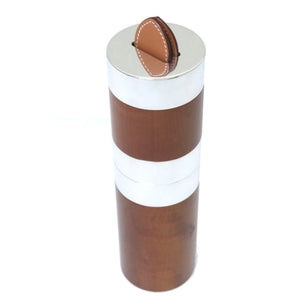 美品 エルメス ライター付 葉巻 シガレットケース 灰皿 ウッド/シルバー 0075【中古】HERMES