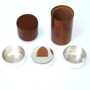 美品 エルメス ライター付 葉巻 シガレットケース 灰皿 ウッド/シルバー 0075【中古】HERMES