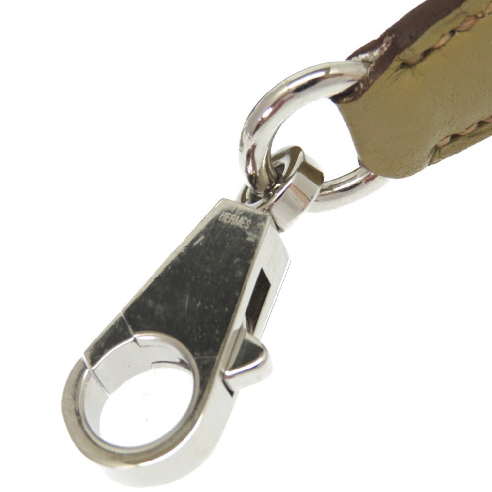 新品同様 エルメス ケリー用 ショルダーストラップ トリヨンクレマンス カルダモン シルバー金具 0042【中古】HERMES