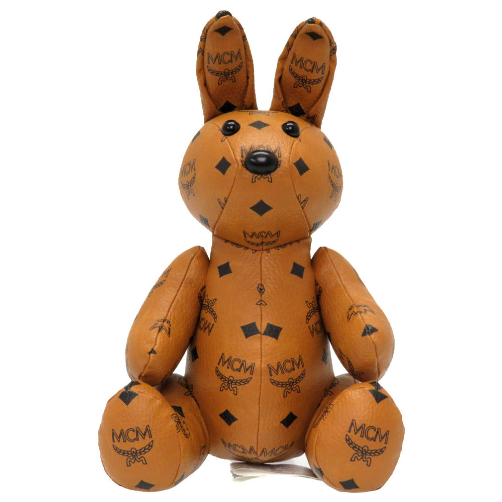 新品同様 MCM ラビット ドール レザー ぬいぐるみ ウサギ ブラウン 0006【中古】MCM