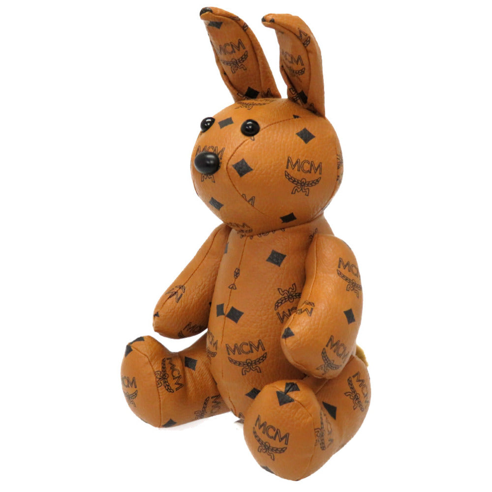新品同様 MCM ラビット ドール レザー ぬいぐるみ ウサギ ブラウン 0006【中古】MCM