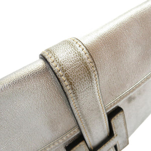 エルメス ジジェ アテネオリンピック 限定 シェーブル シルバー □H刻印 クラッチバッグ バッグ 銀 0019 【中古】 HERMES
