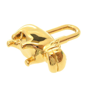 美品 エルメス ヒポポタマス カバ カデナ ゴールド ANNEE DES FLEUVES チャーム キーホルダー 0051 【中古】 HERMES