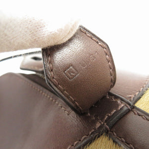 エルメス ボリード31 ヴォートロイカ/ヴォーシャモニー エベンヌ ハンドバッグ ゴールド金具 ショルダーストラップ付 □K刻印 0062【中古】HERMES