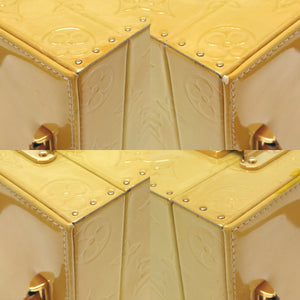 ルイ ヴィトン モノグラム ヴェルニ ブリーカー ライムイエロー M91002 ハンドバッグ バッグ 黄 LV 0097 【中古】 LOUIS VUITTON