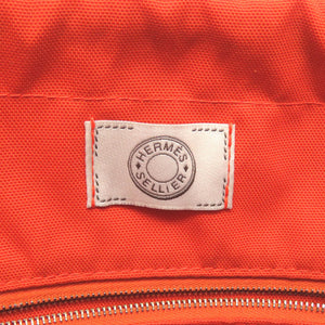 美品 エルメス サックドパンサージュ 替えバッグ キャンバス オレンジ 巾着バッグ バッグ 0117 【中古】 HERMES