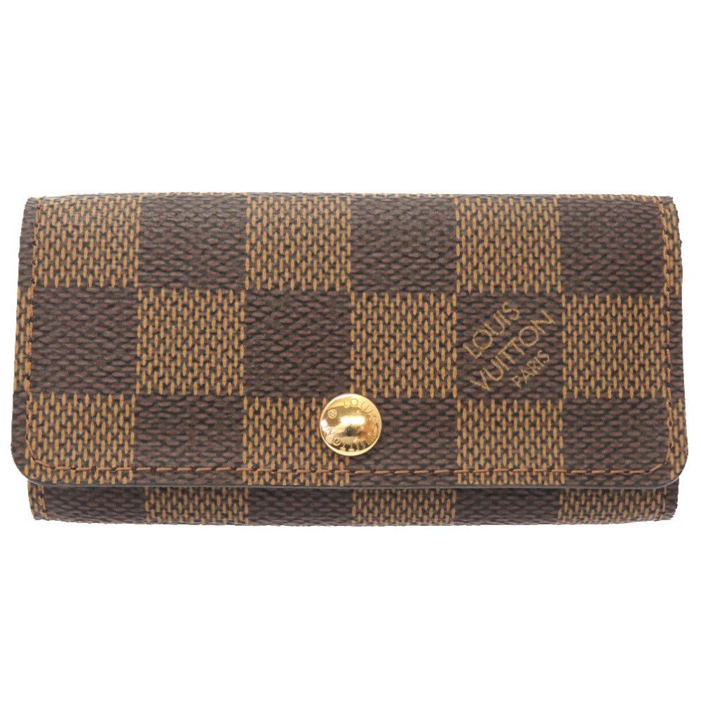 美品 ルイ ヴィトン ダミエ ミュルティクレ4 エベヌ N62631 4連 キーケース LV 0127 【中古】 LOUIS VUITTON