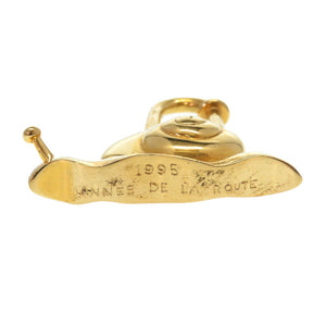 エルメス カタツムリ ゴールド 1995 ANNEE DE LA ROUTE カデナ チャーム 南京錠 かたつむり 0197 【中古】 HERMES