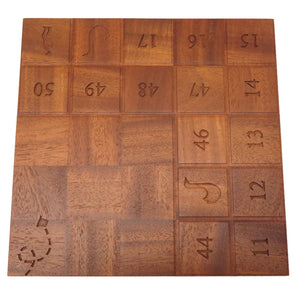 新品同様 エルメス 蛇と梯子 JEU DE L’OIE SNAKES AND LADDERS ウッド ブラウン ボードゲーム 茶 0049 【中古】 HERMES