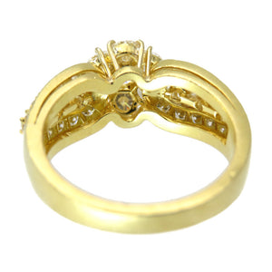 美品 ヴァンクリーフ＆アーペル スノーフレイク K18YG ダイヤ リング 指輪 D0.26ct/D1.81ct ダイヤモンド 13号 ゴールド 0151【中古】Van Cleef & Arpels