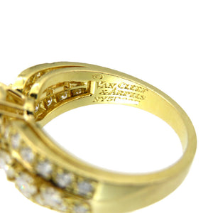 美品 ヴァンクリーフ＆アーペル スノーフレイク K18YG ダイヤ リング 指輪 D0.26ct/D1.81ct ダイヤモンド 13号 ゴールド 0151【中古】Van Cleef & Arpels