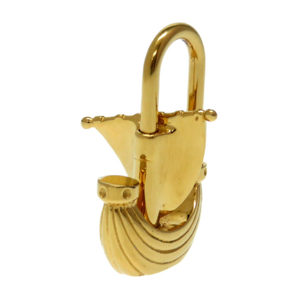 エルメス パリの空気 パリの風 帆船 ヨット カデナチャーム キーホルダー ゴールド 0248【中古】HERMES