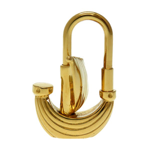 エルメス パリの空気 パリの風 帆船 ヨット カデナチャーム キーホルダー ゴールド 0248【中古】HERMES