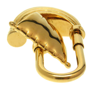 エルメス パリの空気 パリの風 帆船 ヨット カデナチャーム キーホルダー ゴールド 0248【中古】HERMES