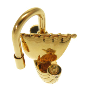 エルメス パリの空気 パリの風 帆船 ヨット カデナチャーム キーホルダー ゴールド 0248【中古】HERMES