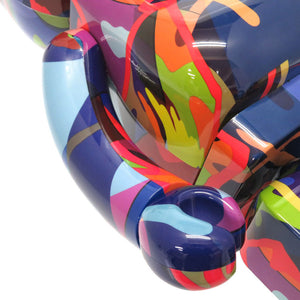 未使用 メディコム トイ ベアブリック カウズ テンション 1000％ プラスチック マルチカラー 人形 フィギュア クマ 熊 0033 【中古】MEDICOM TOY BE@RBRIC KAWS TENSION