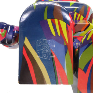 未使用 メディコム トイ ベアブリック カウズ テンション 1000％ プラスチック マルチカラー 人形 フィギュア クマ 熊 0033 【中古】MEDICOM TOY BE@RBRIC KAWS TENSION