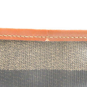 フェンディ ペカン柄 PVC ブラウン ブラック ハンドバッグ ワンショルダー バッグ 0100 【中古】 FENDI