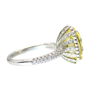 新品同様 ティファニー イエローサファイア/ダイヤモンド/Pt950 リング 指輪 12号 ジュエリー 0137【中古】TIFFANY&Co. レディース