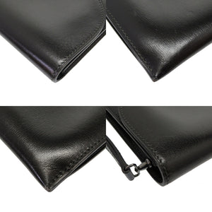 エルメス キリウス ボックスカーフ ブラック パラジウム金具 〇L刻印 クラッチバッグ バッグ 黒 0169 【中古】 HERMES メンズ