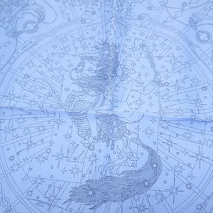 未使用 エルメス カレ45 プチカレ C'est La Fete セラフィット シルク マリン スカーフ 0201 【中古】 HERMES