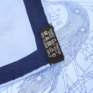 未使用 エルメス カレ45 プチカレ C'est La Fete セラフィット シルク マリン スカーフ 0201 【中古】 HERMES