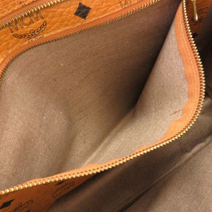 美品 エム シー エム モノグラム 柄 PVC ブラウン トートバッグ バッグ 茶 0224 【中古】 MCM