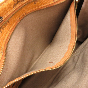 美品 エム シー エム モノグラム 柄 PVC ブラウン トートバッグ バッグ 茶 0225 【中古】 MCM