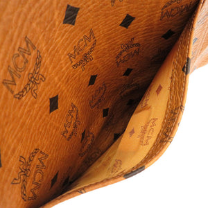 美品 エム シー エム モノグラム 柄 PVC ブラウン トートバッグ バッグ 茶 0225 【中古】 MCM