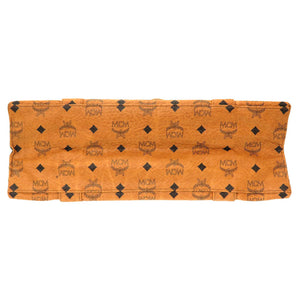 美品 エム シー エム モノグラム 柄 PVC ブラウン トートバッグ バッグ 茶 0226 【中古】 MCM