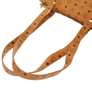 美品 エム シー エム モノグラム 柄 PVC ブラウン トートバッグ バッグ 茶 0226 【中古】 MCM