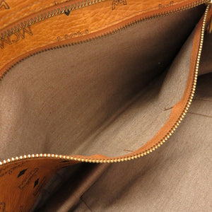 美品 エム シー エム モノグラム 柄 PVC ブラウン トートバッグ バッグ 茶 0226 【中古】 MCM