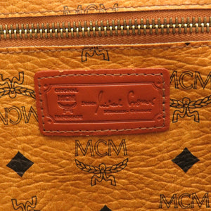 美品 エム シー エム モノグラム 柄 PVC ブラウン トートバッグ バッグ 茶 0226 【中古】 MCM