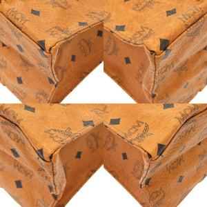 美品 エム シー エム モノグラム 柄 PVC ブラウン トートバッグ バッグ 茶 0226 【中古】 MCM