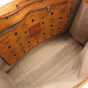 美品 エム シー エム モノグラム 柄 PVC ブラウン トートバッグ バッグ 茶 0227 【中古】 MCM