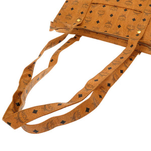 美品 エム シー エム モノグラム 柄 PVC ブラウン トートバッグ バッグ 茶 0229 【中古】 MCM