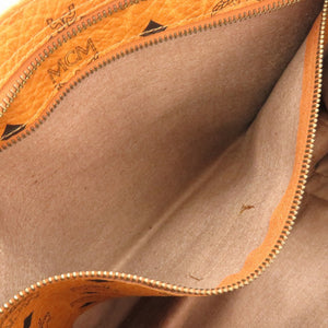 美品 エム シー エム モノグラム 柄 PVC ブラウン トートバッグ バッグ 茶 0229 【中古】 MCM