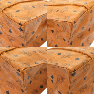 美品 エム シー エム モノグラム 柄 PVC ブラウン トートバッグ バッグ 茶 0229 【中古】 MCM