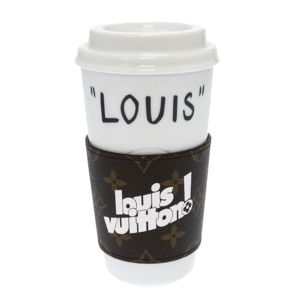 未使用 ルイ ヴィトン モノグラム カップ ルイ GI0653 タンブラー 陶器 ホワイト カップ LV 0029 【中古】 LOUIS VUITTON
