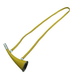 エルメス クシュベル ラッパ ホーン ネックレス チョーカー B刻印 イエロー 黄 0064【中古】HERMES