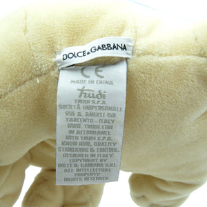 未使用 ドルチェ アンド ガッバーナ Mimmo the Dog ぬいぐるみ ドッグ 犬 ベージュ　ポリエステル 0043【中古】DOLCE&GABBANA
