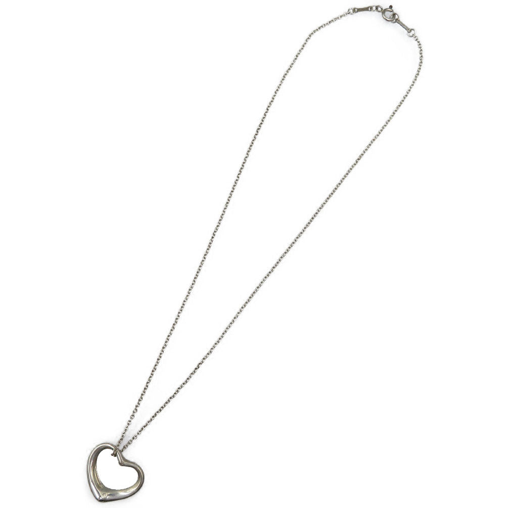 ティファニー オープンハート エルサペレッティ シルバー925 ネックレス レディース 0069【中古】TIFFANY&Co.