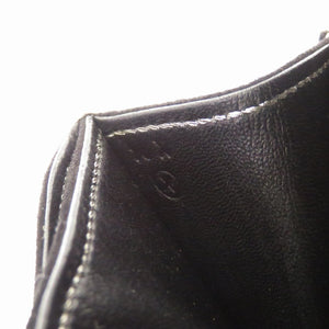 美品 エルメス ナヴェット ドブリス ブラック シルバーステッチ クラッチバッグ 〇X刻印 ヴィンテージ 0093【中古】HERMES