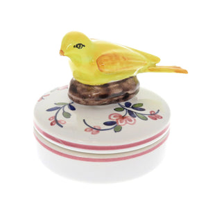 美品 ティファニー 陶器 小物入れ マルチボックス ケース 鳥 バードモチーフ ヴィンテージ アンティーク 0027【中古】TIFFANY&Co.