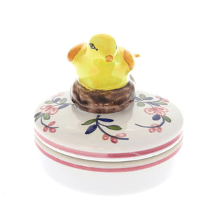 美品 ティファニー 陶器 小物入れ マルチボックス ケース 鳥 バードモチーフ ヴィンテージ アンティーク 0027【中古】TIFFANY&Co.