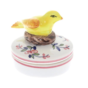 美品 ティファニー 陶器 小物入れ マルチボックス ケース 鳥 バードモチーフ ヴィンテージ アンティーク 0027【中古】TIFFANY&Co.