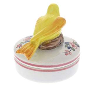 美品 ティファニー 陶器 小物入れ マルチボックス ケース 鳥 バードモチーフ ヴィンテージ アンティーク 0027【中古】TIFFANY&Co.