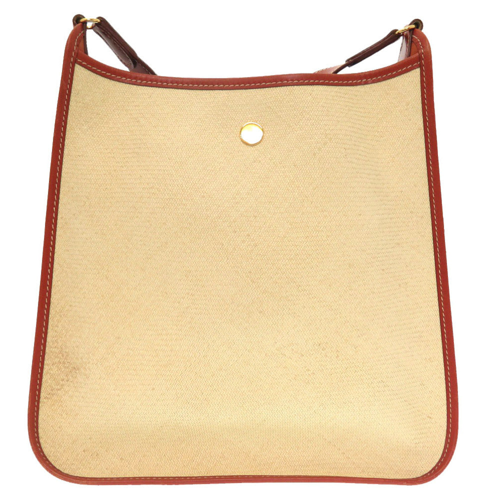 美品 エルメス ヴェスパPM ストロー ベージュ ゴールド金具 ショルダーバッグ バッグ 茶 0128 【中古】 HERMES